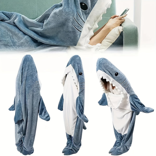 Shark Wearable Blanket Onesie